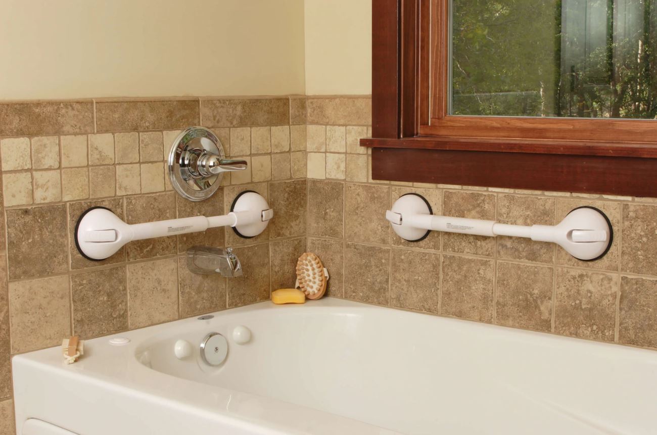 Telescoping Portable Suction Grab Bar